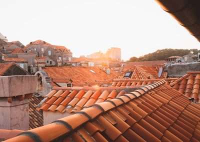 brown roof tiles during daytime