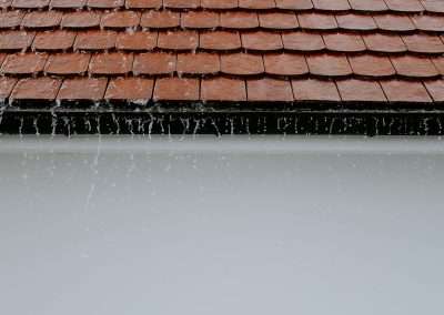 rain water on roof